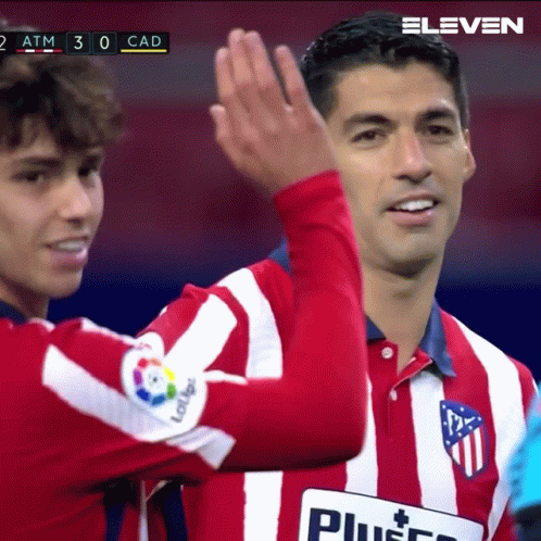 Luis Suarez High Five GIF