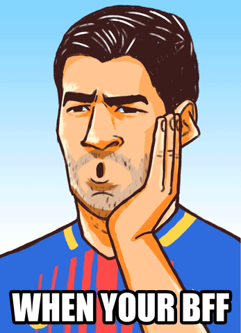 Luis Suarez When Your Bff Unfollows You GIF