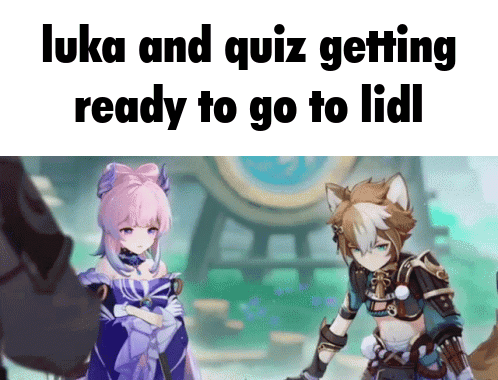 Luka and Quiz Getting Ready to Go to Lidl