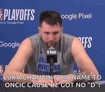 Luka Changing His Name To Oncic GIF