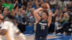 Luka Doncic Basketball Shot Vibing Dance GIF