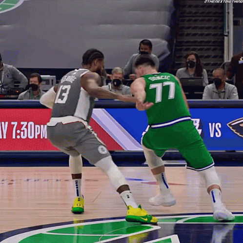 Luka Doncic Cross Over Paul George GIF