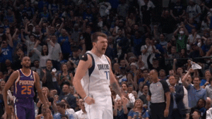 Luka Doncic Jump Clap Basketball Sports GIF