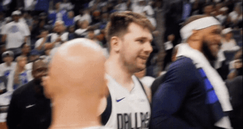 Luka Doncic Kyrie Irving Hug GIF