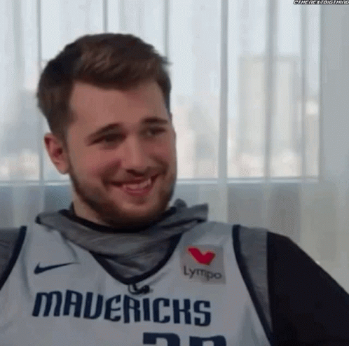 Luka Doncic Laughing Out Loud GIF
