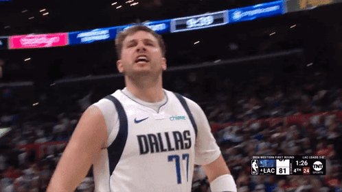 Luka Doncic Screaming GIF