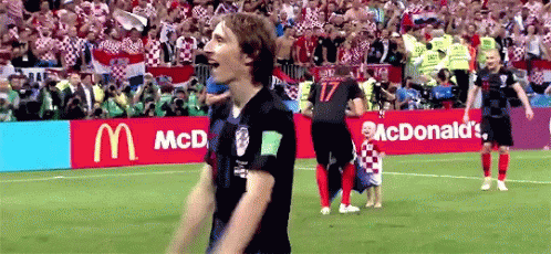Luka Modric Hands On Head GIF