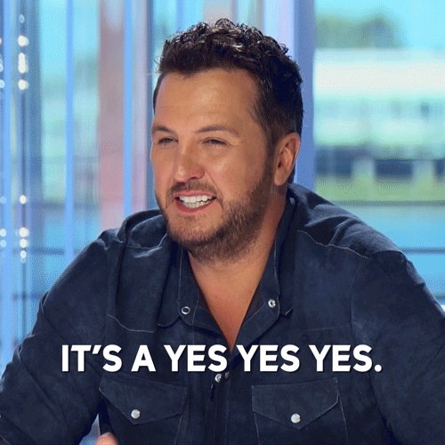 Luke Bryan Yes Yes GIF