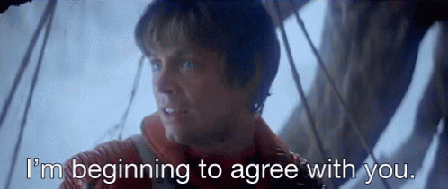 Luke Skywalker Im Beginning To Agree With You GIF