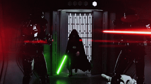 Luke Skywalker Fighting Empire Soldiers GIF