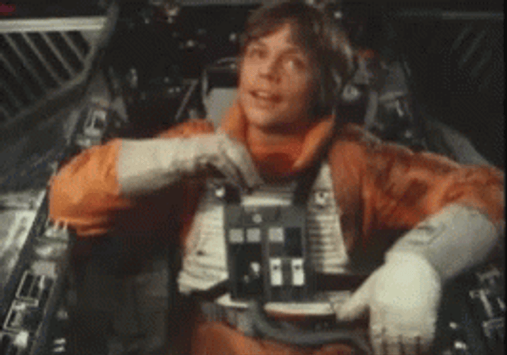 Luke Skywalker On Pilot Suit GIF