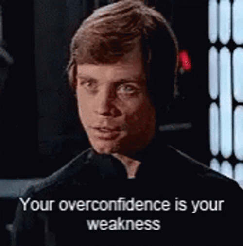 Luke Skywalker Your Confidence Is Your Weakness GIF