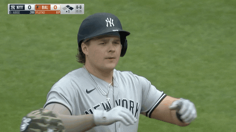 Luke Voit Stone Cold Chugging Beer Mimicking GIF