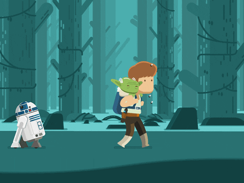 Luke Yoda R2d2 GIF