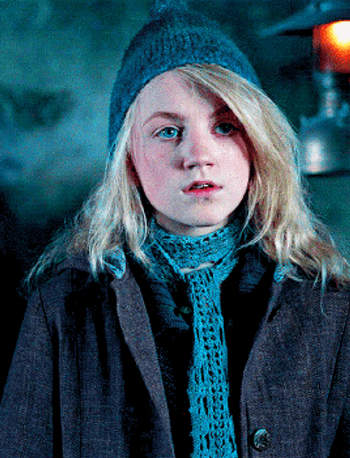 Luna Lovegood Looks Confused In Harry Potter GIF