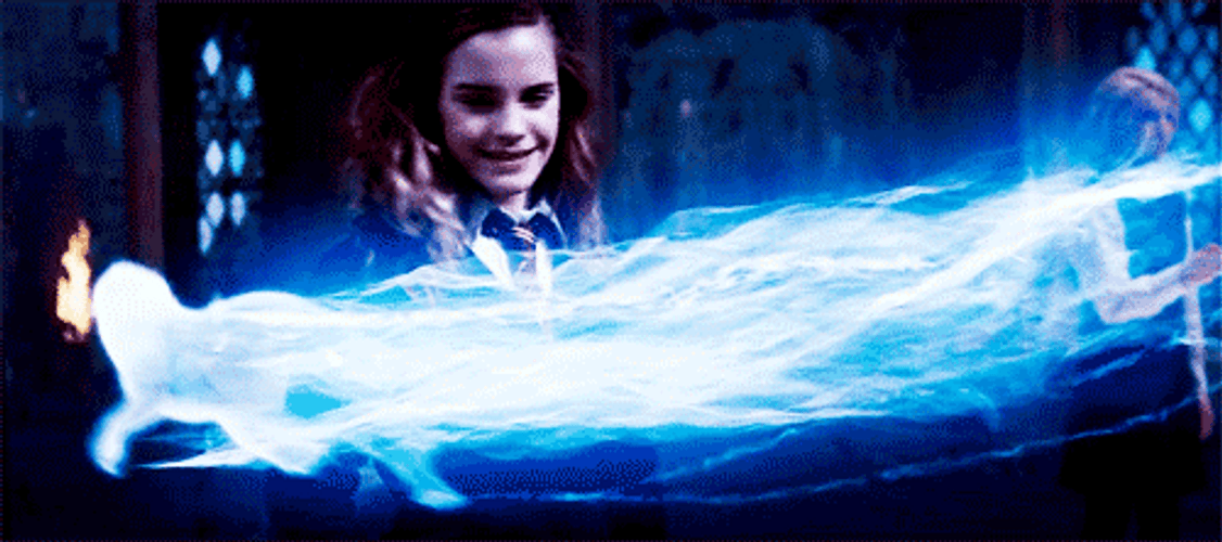 Luna Lovegood Performing Magic On Hermione GIF