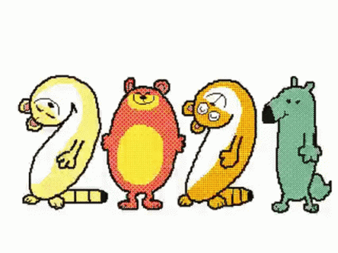 Lunar New Year 2022 Dancing Animated KekeFlipnote GIF