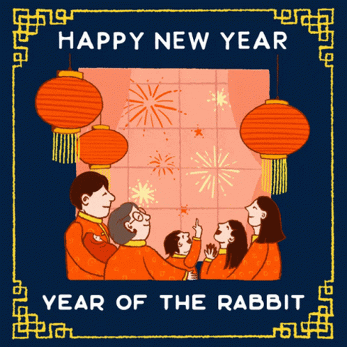 Lunar New Year 2022 Year Of The Rabbit GIF