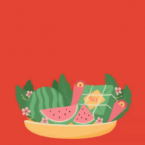 Lunar New Year Fruits GIF