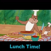 Lunch Time Barbecue Brawl Bread GIF