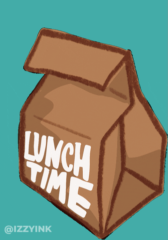 Lunch Time Paper Bag GIF