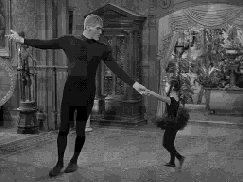 Lurch And Wednesday Dance On Addams Family Thanksgiving GIF