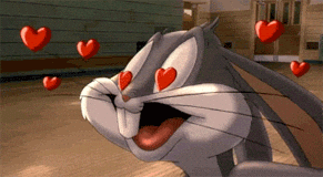 Luv U Bugs Bunny Lovestruck GIF
