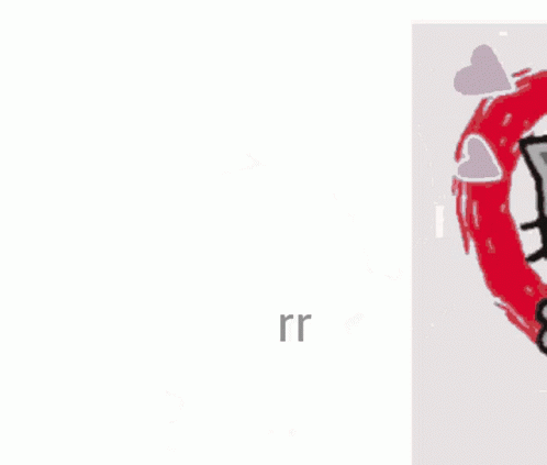 Luv U Kitty Drawing Heart GIF