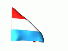 Luxembourg Country Flag Waving GIF