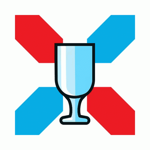 Luxembourg Emoji Beer Glass GIF