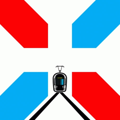 Luxembourg Emoji Kirchberg Tram GIF