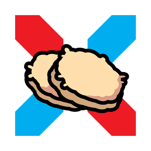 Luxembourg Emoji Potato Fritters GIF