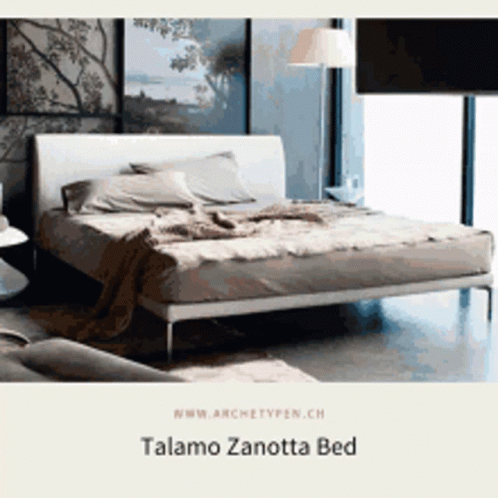 Luxurious Talamo Zanotta Bed GIF