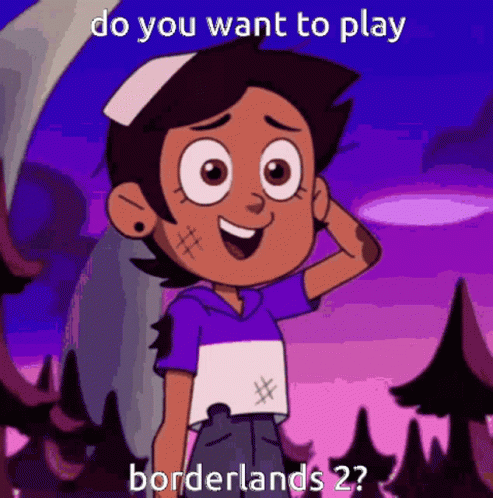 Luz Smiling Asking to Play Borderlands 2