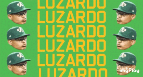 Luzardo Green Background Yellow Text