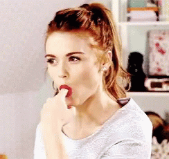 Lydia Martin Finger Lick Look GIF