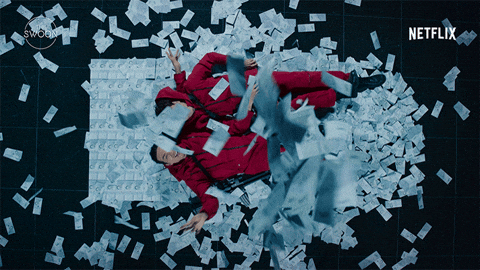 Lying In Money High Roller Couple Ballin Meme GIF