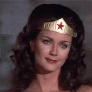Linda Carter Wonder Woman Timid GIF