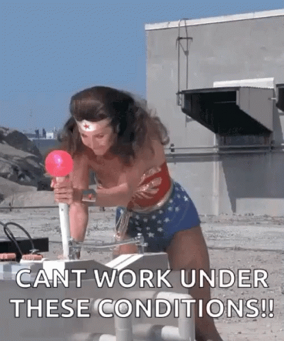 Linda Carter Wonder Woman Stuck GIF