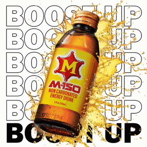 M-150 Non Carbonated Energy Drink Splashing