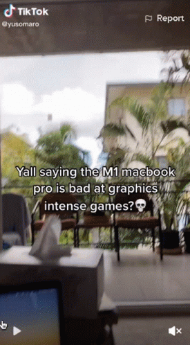 M1 MacBook Pro Bad At Graphics Intense Games TikTok GIF