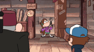 Mabel Pines Hanging GIF