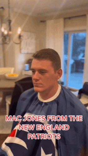 Mac Jones Getting a Haircut