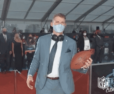 Mac Jones In Face Mask GIF