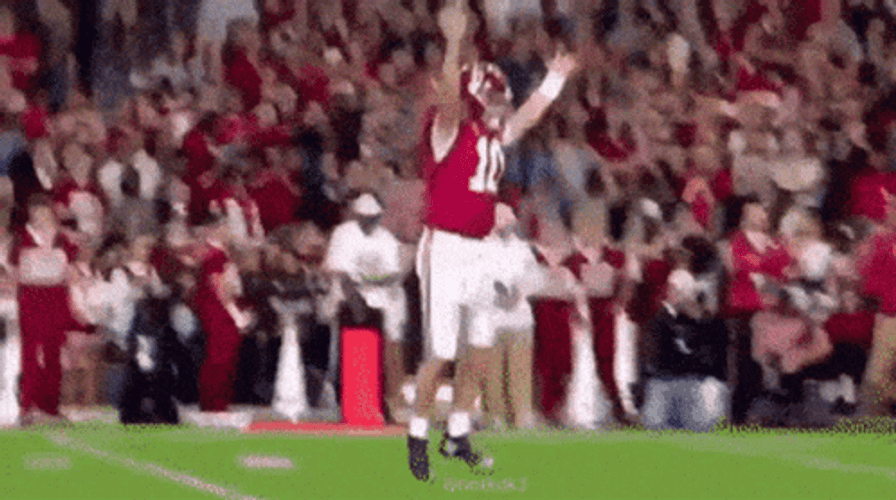 Mac Jones Jump Of Happiness GIF