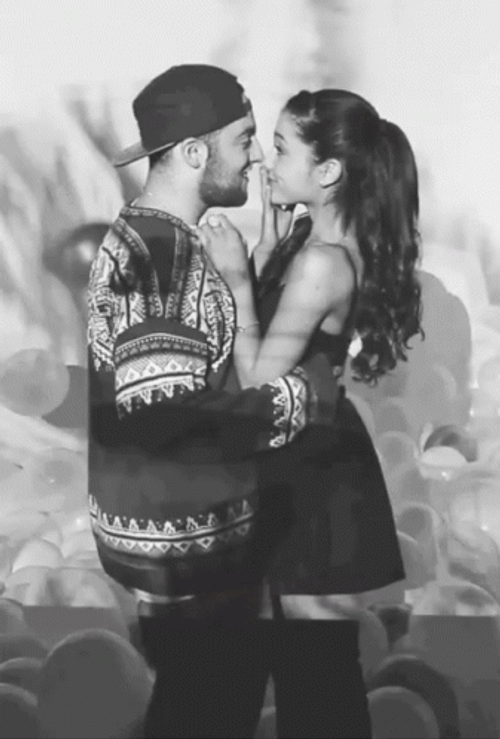 Mac Miller Kissing Ariana Grande GIF
