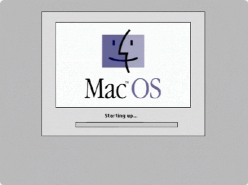 Mac OS Startup Screen With Icons