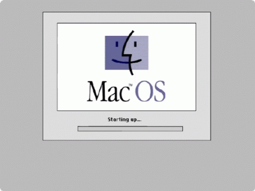 Mac OS Startup Screen With Icons GIF