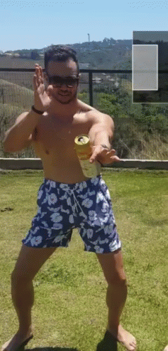 Macarena Shirtless Guy Dancing GIF