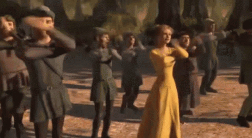 Macarena Shrek Old Woman Dancing GIF